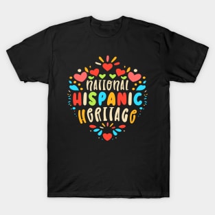 Hispanic Heritage Month Heart Happy National Spanish T-Shirt